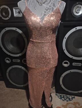B. Smart Sequin Cocktail Gown Dress size 3/4